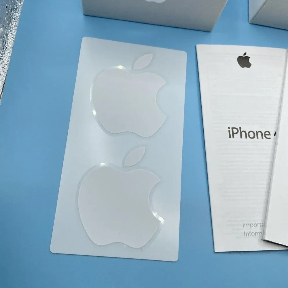 Apple iPhone 4 Black 16GB Empty Box with Tray Manuals Stickers Only NO PHONE